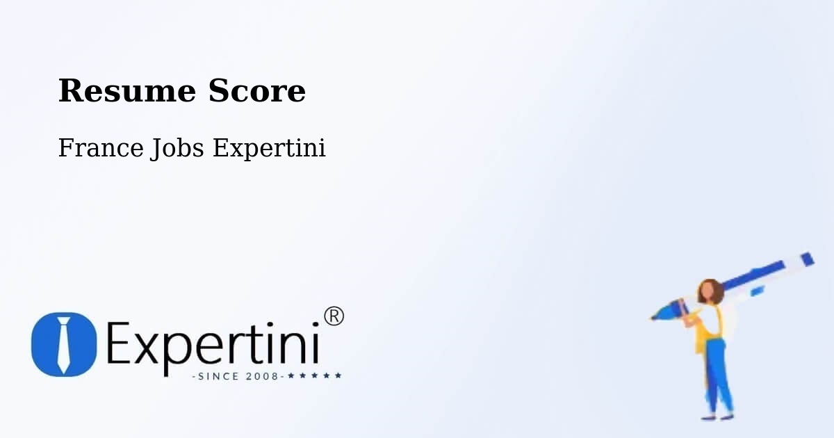 Resume Score & Job Description Match Tool – Vitrolles - France Jobs Expertini